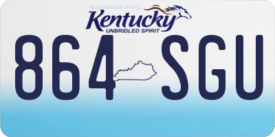 KY license plate 864SGU