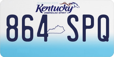 KY license plate 864SPQ