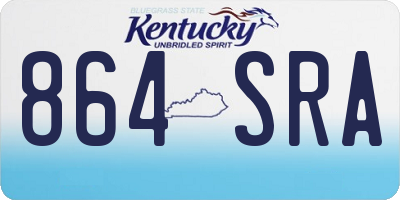 KY license plate 864SRA