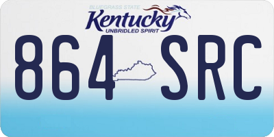 KY license plate 864SRC