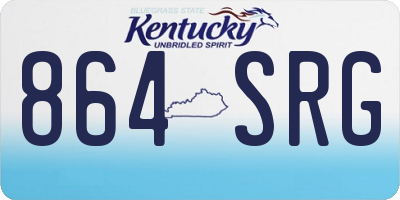 KY license plate 864SRG