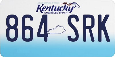 KY license plate 864SRK
