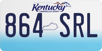 KY license plate 864SRL