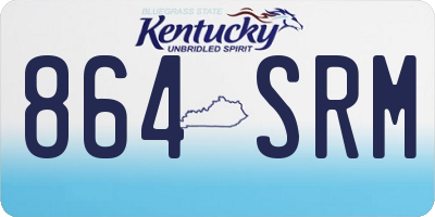 KY license plate 864SRM
