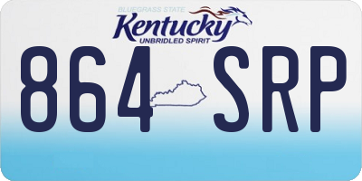 KY license plate 864SRP
