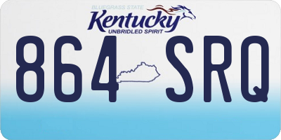 KY license plate 864SRQ