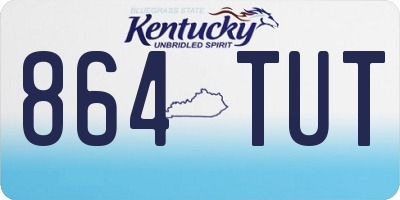 KY license plate 864TUT