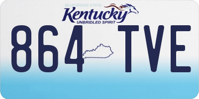 KY license plate 864TVE
