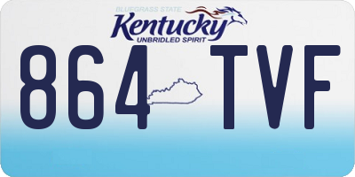KY license plate 864TVF