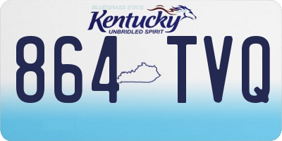 KY license plate 864TVQ
