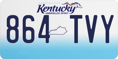 KY license plate 864TVY
