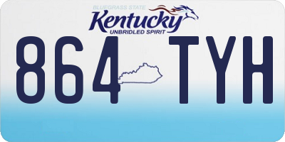 KY license plate 864TYH