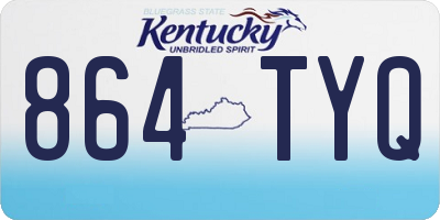 KY license plate 864TYQ