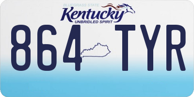 KY license plate 864TYR