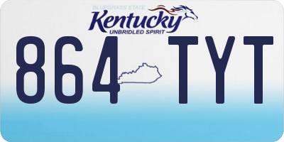 KY license plate 864TYT