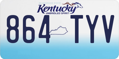 KY license plate 864TYV