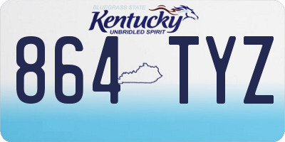 KY license plate 864TYZ