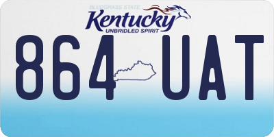 KY license plate 864UAT