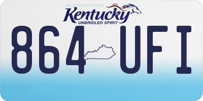 KY license plate 864UFI