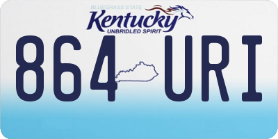 KY license plate 864URI