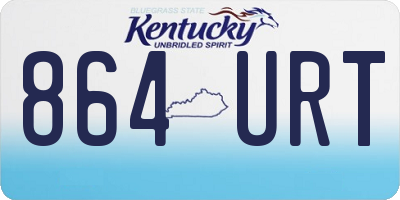 KY license plate 864URT