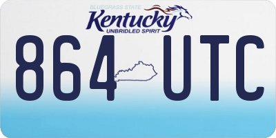 KY license plate 864UTC