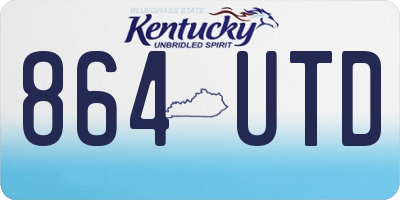 KY license plate 864UTD