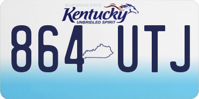 KY license plate 864UTJ