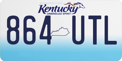 KY license plate 864UTL