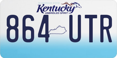 KY license plate 864UTR