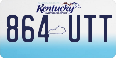 KY license plate 864UTT