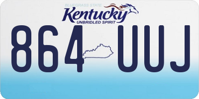 KY license plate 864UUJ