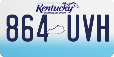 KY license plate 864UVH