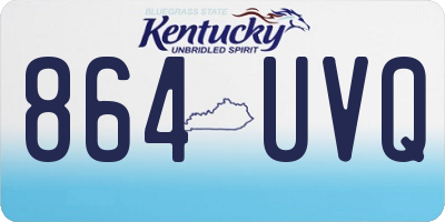 KY license plate 864UVQ