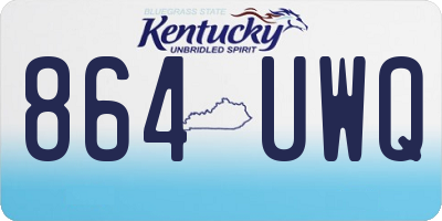 KY license plate 864UWQ