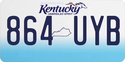 KY license plate 864UYB