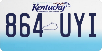 KY license plate 864UYI