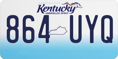 KY license plate 864UYQ