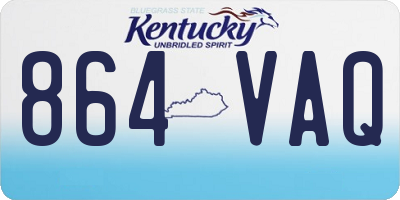 KY license plate 864VAQ