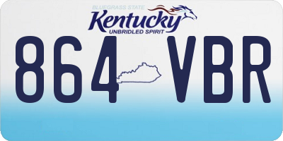 KY license plate 864VBR