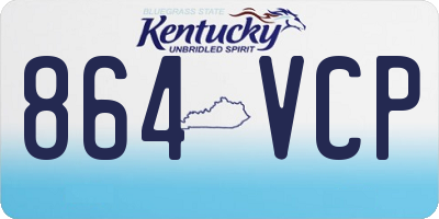 KY license plate 864VCP