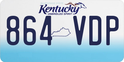 KY license plate 864VDP