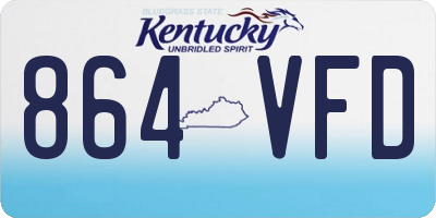 KY license plate 864VFD