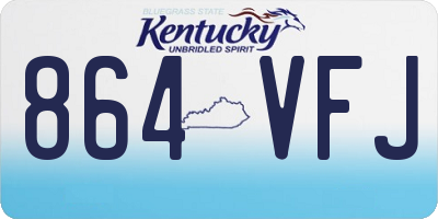KY license plate 864VFJ