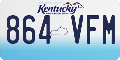 KY license plate 864VFM