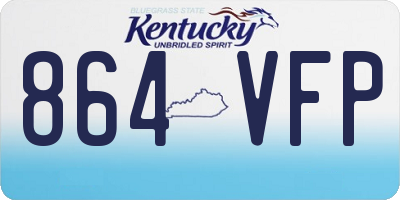 KY license plate 864VFP