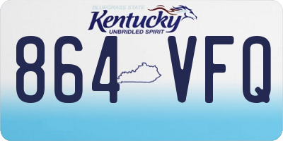 KY license plate 864VFQ