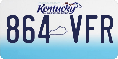 KY license plate 864VFR