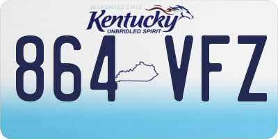 KY license plate 864VFZ