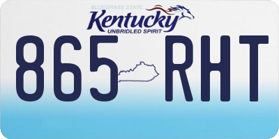 KY license plate 865RHT